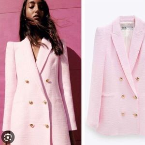 Zara pink bloggers favorite blazer